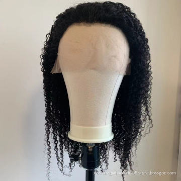 WR  curly bob lace front for women kinky curly lace front wig swiss lace frontal wig brazilian curly human hair wigs